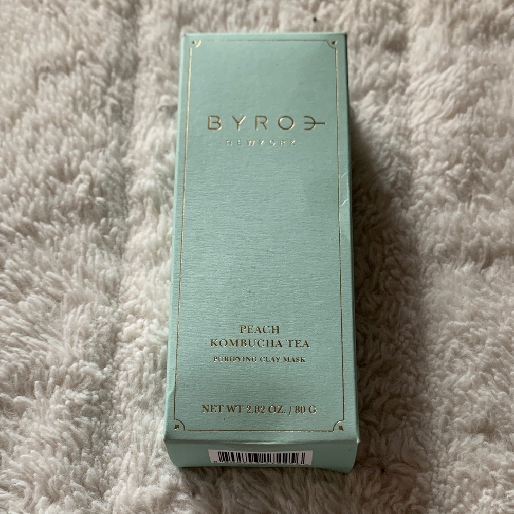 Byroe Peach Kombucha Tea Purifying Clay Mask - Green